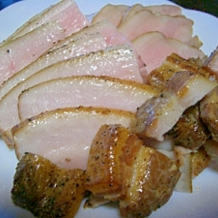 中華鍋で薫製 手作りベーコン 桜のチップ使用 レシピ 作り方 By カゲジジ 楽天レシピ